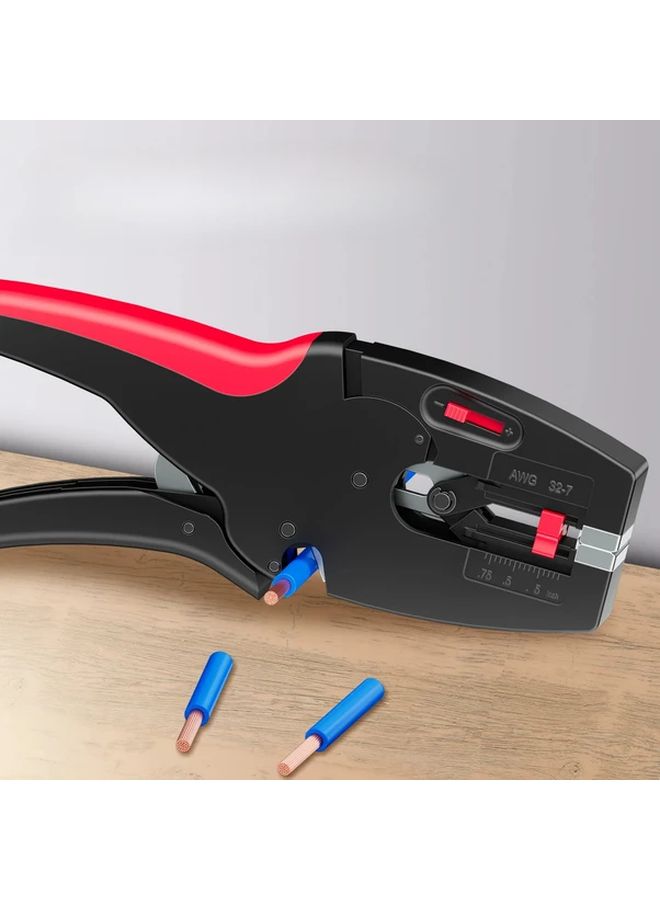 Black Automatic Wire Stripper And Cutter Pliers Heavy Duty 2 In 1 Tool For Electrical Repairs - Image 4