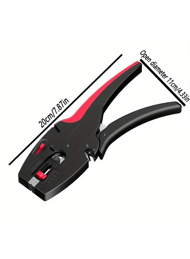 Black Automatic Wire Stripper And Cutter Pliers Heavy Duty 2 In 1 Tool For Electrical Repairs - Image 2
