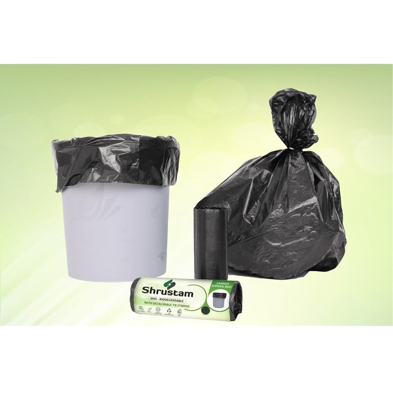 Shrustam Black Garbage Bags For Dustbin 36X48 Inches JUMBO10 Piece Per Roll Pack of 4 40 pcs and Dustbin Covers for Daily Wet and Dry Wastea - Image 5