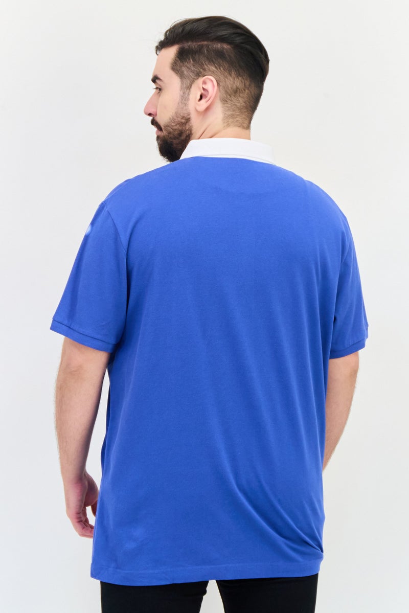 Celio Men Regular Fit Colorblock Short Sleeve Polo Shirt, Multicolor - Image 3