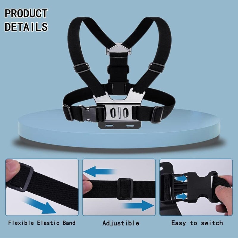 MVPRO Chest Bracket Motorcycle Belt Accessory Compatible with Yii, DjJI Oosmo GoPro Hero 8/7/6/5/4/3 & Other Action Camera - Image 3