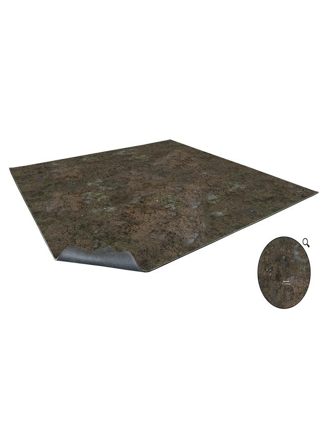 Battle Systems Muddy Streets Gaming Mat 3x3 - Grid - Image 1