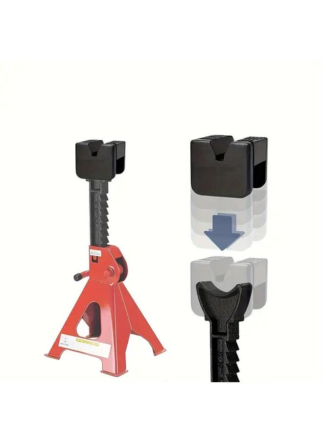 Heavy Duty Jack Stand Pads Non Slip Rubber Base 4 Pcs - Image 3