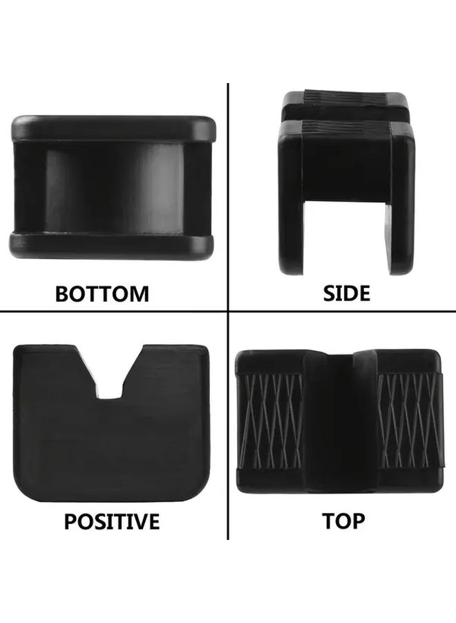 Heavy Duty Jack Stand Pads Non Slip Rubber Base 4 Pcs - Image 4