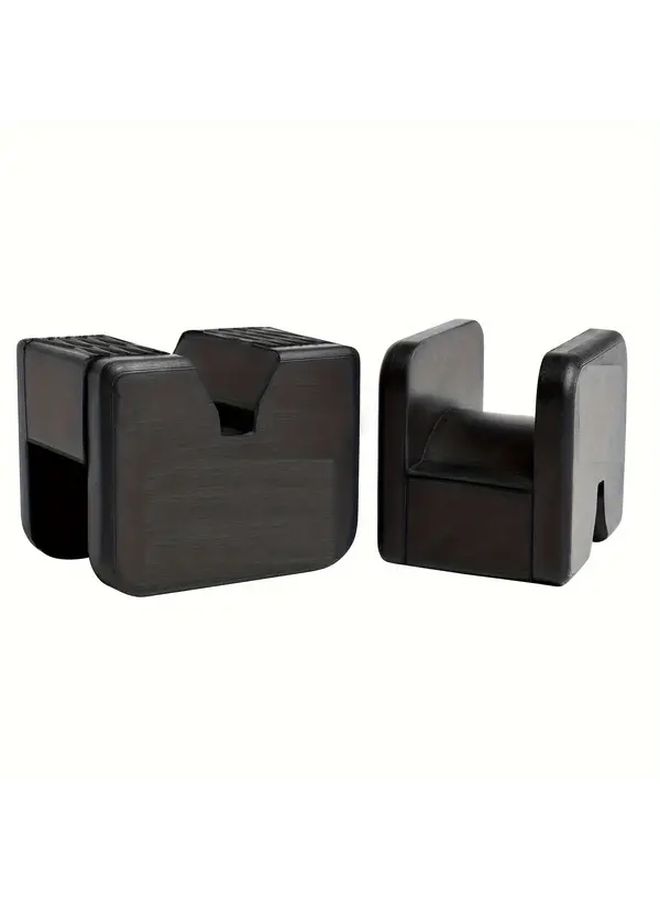 Heavy Duty Jack Stand Pads Non Slip Rubber Base 4 Pcs - Image 1