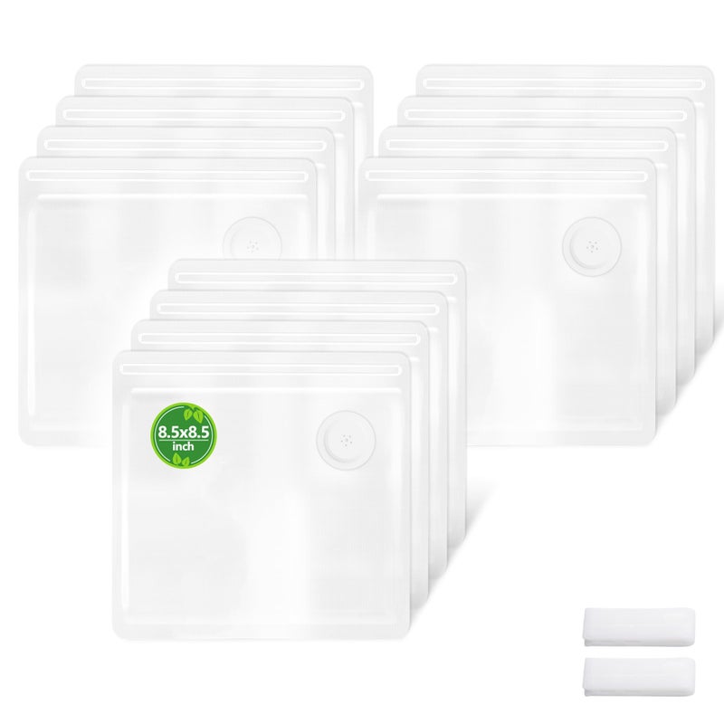 FIRAWER Reusable Vacuum Sealer Bags - BPA-Free, Leakproof Food Storage Bags for Sous Vide, Freezer & Meal Prep | Compatible with Most Vacuum Sealers (8.5 * 8.5in Bags 12Pcs) - Image 1