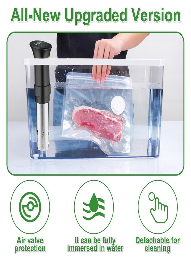 FIRAWER Reusable Vacuum Sealer Bags - BPA-Free, Leakproof Food Storage Bags for Sous Vide, Freezer & Meal Prep | Compatible with Most Vacuum Sealers (8.5 * 8.5in Bags 12Pcs) - Image 3