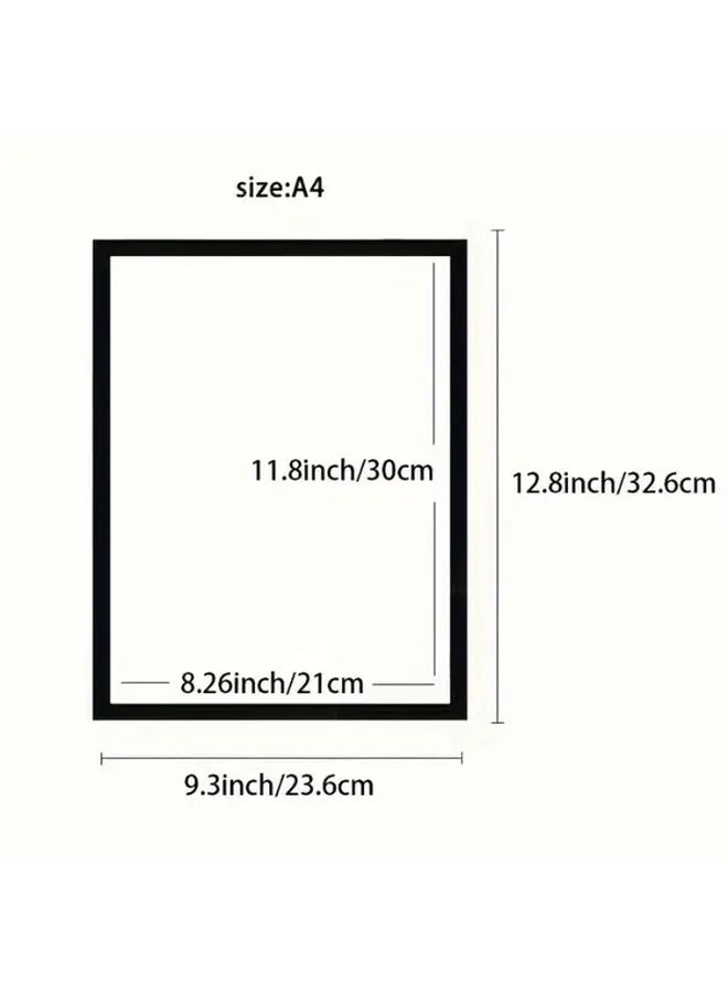 5pcs Silvery Wire Magnetic Photo Frame Self Adhesive Reusable For Home Office Store - Image 4