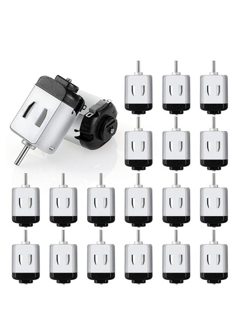 Mini DC Motor, 20 Pcs 1.5-3V 23000RPM Micro Electric Motor, High Speed Torque Small Electric Motor, Suitable for DIY Remote Control Toy Car, Science Experiments, Robot