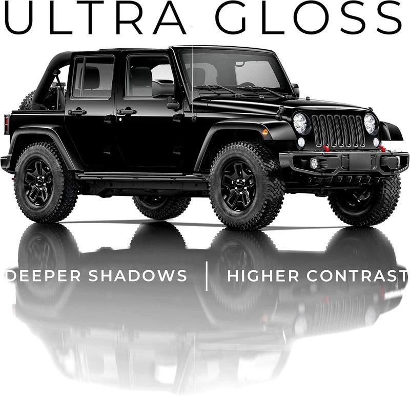 VViViD + Ultra Gloss Premium Vinyl Car Wrap Film (10ft x 5ft, Gloss Piano Black) - Image 5