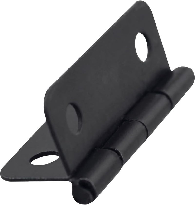 كلاراكو Klarako 50 قطعة مفصلات معدنية صغيرة مفصلات ريترو 24 × 18 مم مع مسامير لصندوق خشبي وصندوق مجوهرات وخزانة وإكسسوارات DIY، لون أسود - Image 4