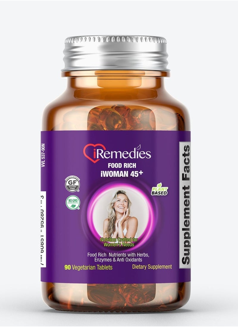 iRemedies iWoman 45+ Multivitamins 90 Vegetarian Tablets  - Image 1