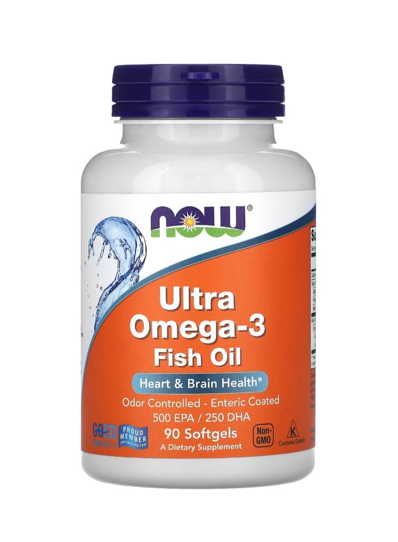 now Ultra Omega-3 Fish Oil 90 Softgels - Image 1