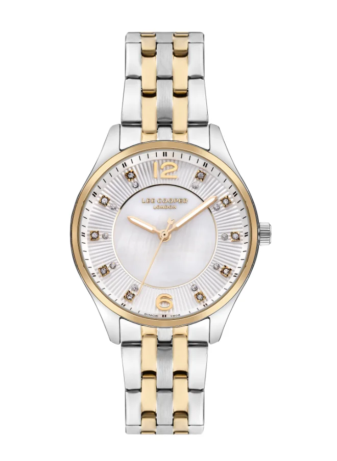 لي كوبر LEE COOPER Women's Analog White Dial Watch - LC07832.220