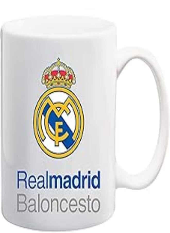 RADANYA Real Madrid Mug White Ceramic Mug Coffee Cup Gifts 