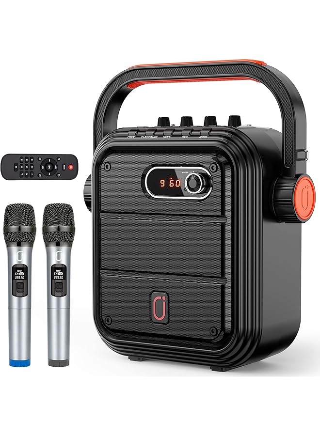 erorex Karaoke Machine Karaoke Speaker With Microphone Portable Bluetooth Speaker Karaoke Set Rechargeable Pa System With Fm Radio Audio Recording Tws Remote Control Supports Tf Card Usb - Image 1