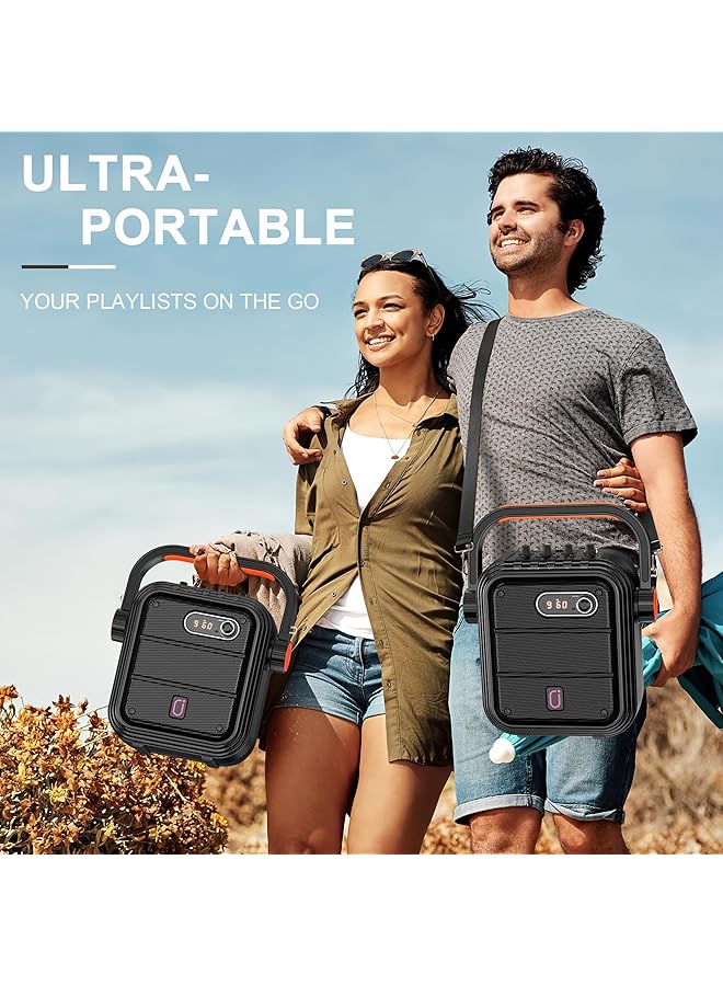 erorex Karaoke Machine Karaoke Speaker With Microphone Portable Bluetooth Speaker Karaoke Set Rechargeable Pa System With Fm Radio Audio Recording Tws Remote Control Supports Tf Card Usb - Image 5