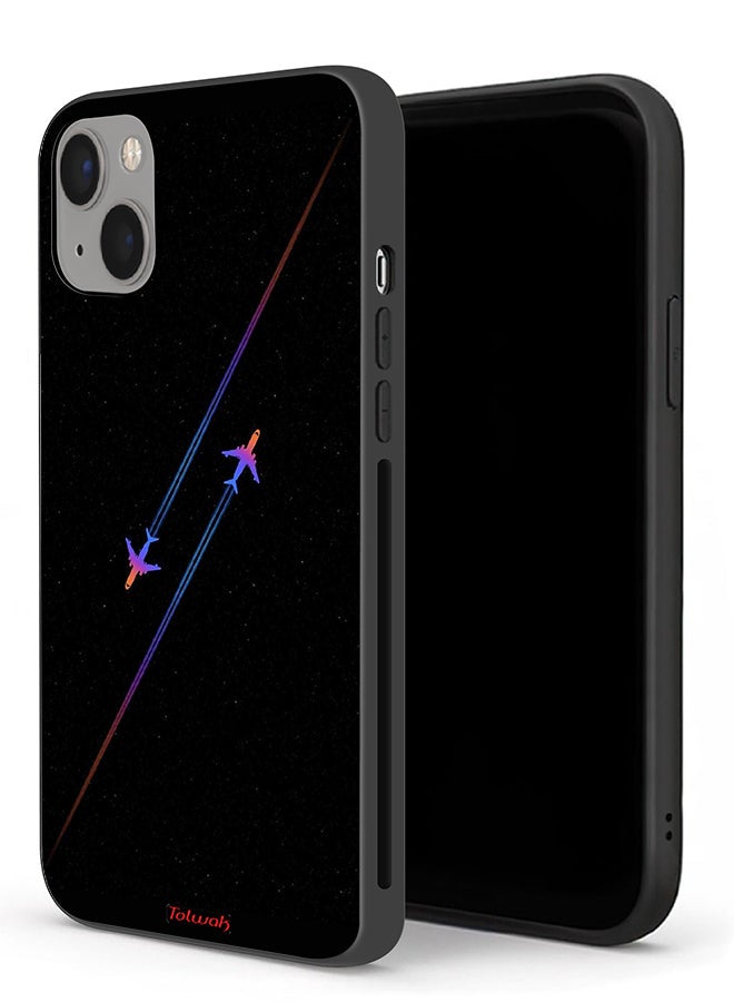 Tolwak Apple iPhone 13 mini Protective Case Airplanes Art - Image 1
