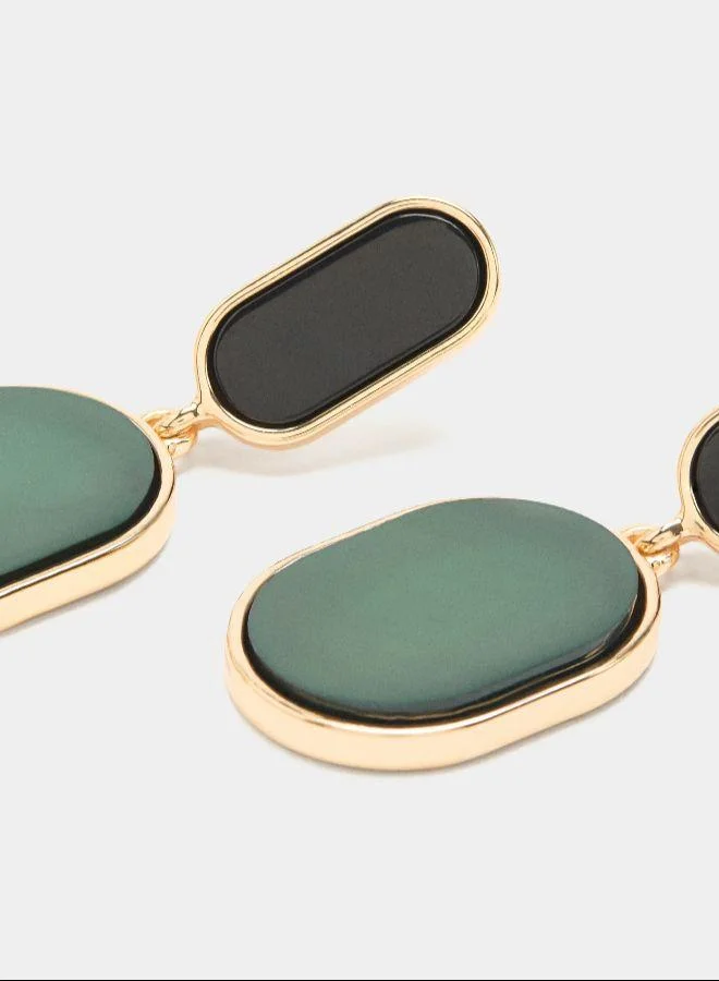 بارفوا أقراط طويلة ممدودة متعددة الألوان