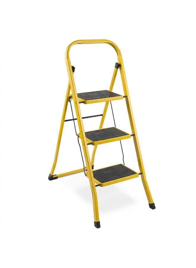 Dannio Steel 3 Step Ladder with 150kg Capacity