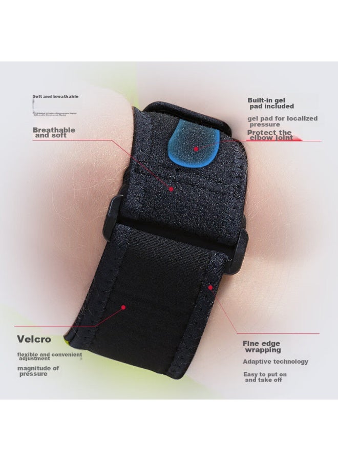 Mueller Mueller Sports Elbow Support, Tennis Elbow Pad, Gel Pad, Compression Protection, Sprain And Strain Prevention, Adjustable Elbow Joint Brace, 70207 - Image 3