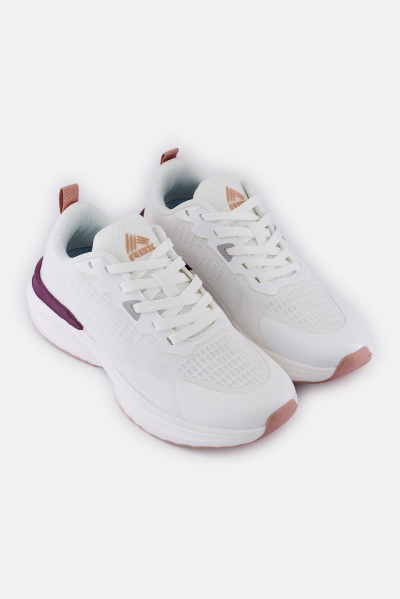 RBX Women Lace Up Outdoor Shoes, White - Image 2