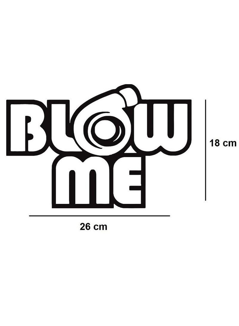 Generic Blow Me Sticker - Black  - Image 1