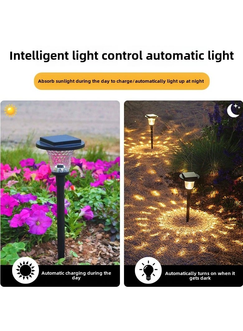 Courtyard lawn glass light and shadow landscape solar lighting - Image 4
