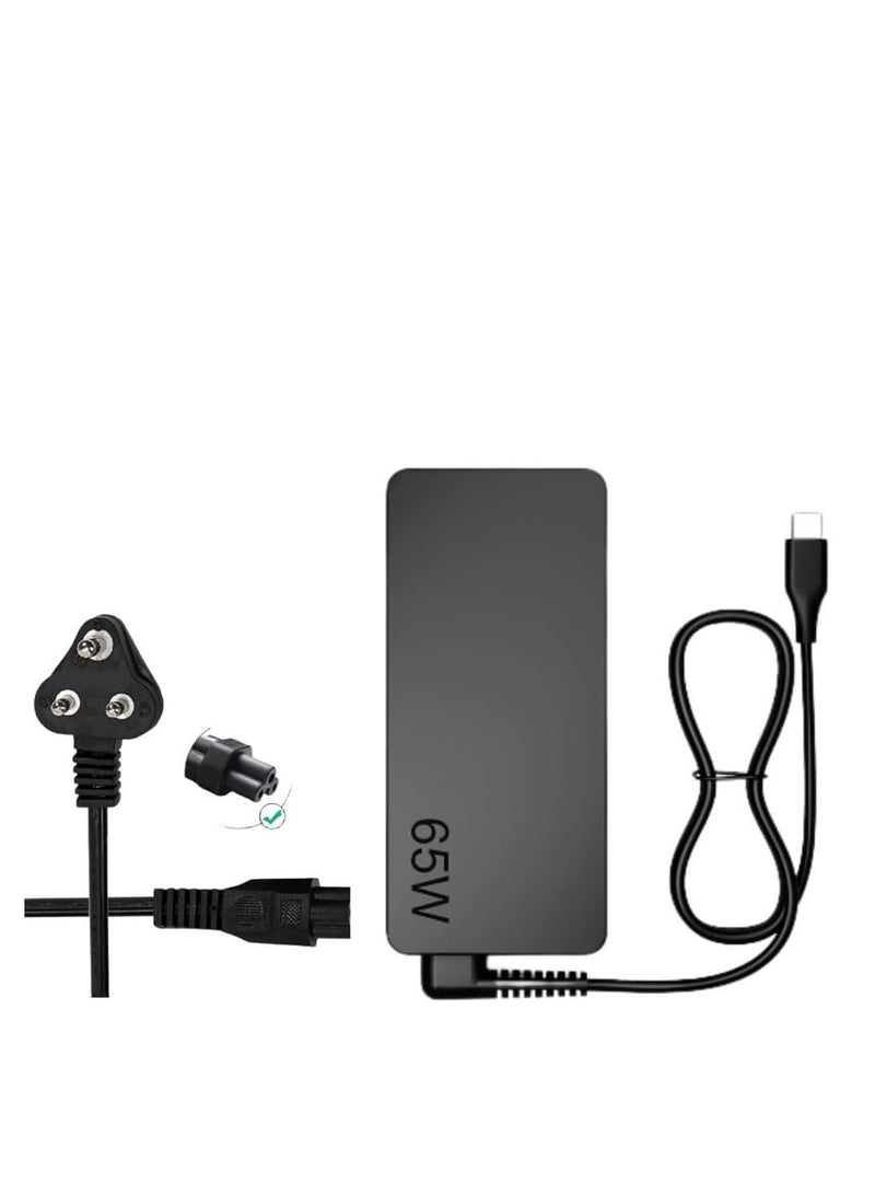 Terabyte 20V 3.25A 65W Power Adapter Charger Thunder Type-C Port Laptop Cable, The plug - Image 1