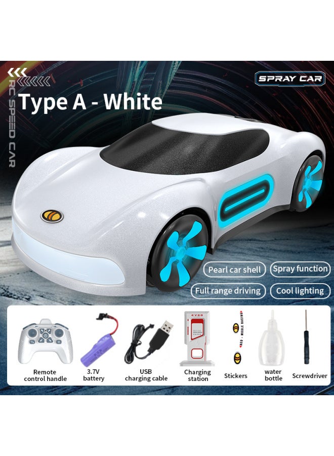 إسكدنيا JJRC Smart Light Spray Energy Concept Technology Sports Car Boy لعبة لاسلكية للتحكم عن بعد - اللون: النوع A أبيض (النسخة الإنجليزية) - Image 1