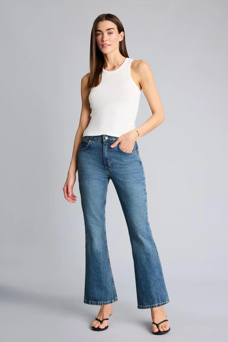 ديفاكتو Slim Fit Camisole Crew Neck Tank Top