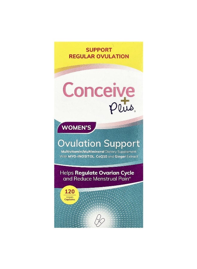 Conceive Plus كونسيف بلس، دعم الإباضة للنساء، 120 كبسولة نباتية - Image 2