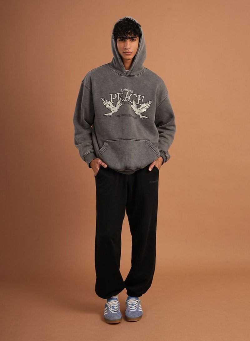 In Your Shoe Universal Peace Washed Hoodie - Image 1
