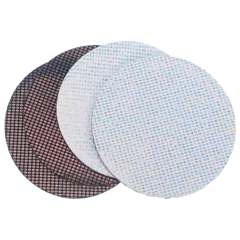 Non Slip Car Cup Holder Coasters Set of 4 Black and White for Vehicle - Image 2
