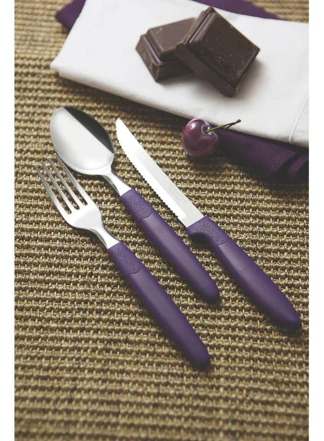 ترامونتينا شوكة طاولة من الستانلس ستيل بمقبض بولي بروبلين