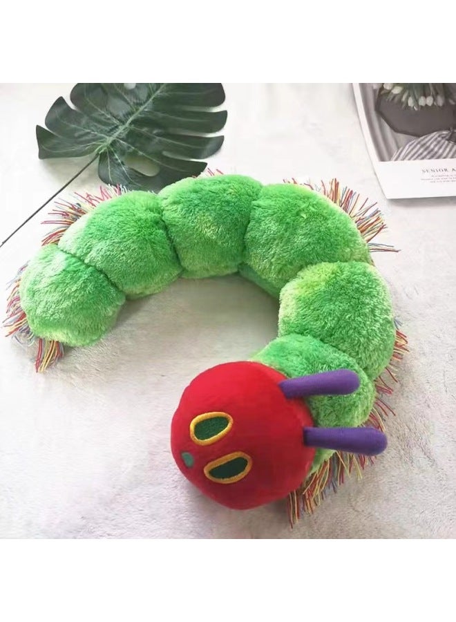 Children's Picture Book Very Machine Hungry Caterpillar Doll Pillow Children's Car Upper Neck Pillow Baby's Back Sleeping Artifact-Color:Small Size 25cm-Height:5 - Image 2