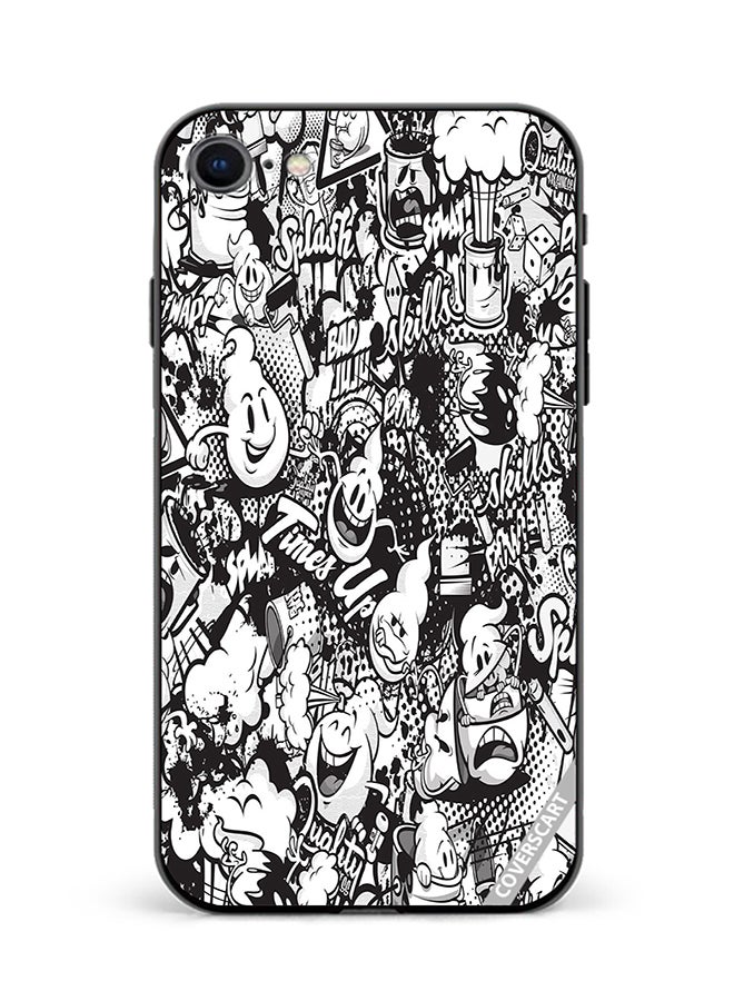 COVERSCART Protective Case Cover For Apple iPhone 7 Retro Toons Design Multicolour