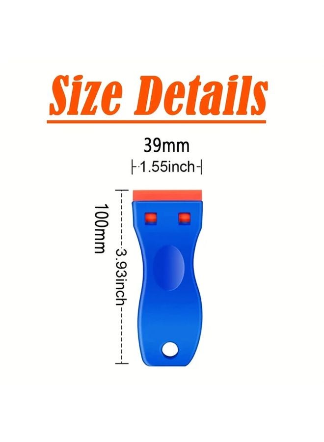 2pcs Plastic Razor Scraper with 20pcs Blade Label Adhesive Remover Tool for Glass Stickers Gaskets Paint - Image 4