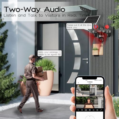 ApnaCam 8+8+8MP 5G SIM Solar Battery Powered 3 Lens PTZ Camera 10x Optical Zoom | 360° View | Night Vision, Motion Detection Two-Way Audio | 128GB Storage | Solar CCTV Camera - Image 4
