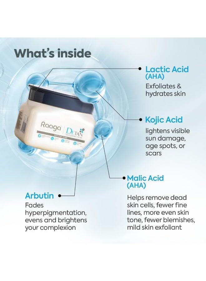 راجا بروفيشنال عبوة راجا الاحترافية لإزالة السمرة | كريم لإزالة السمرة مع الكوجيك والحليب (500 غرام) - Image 4