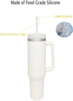 spa luxetique 6PCS Reusable Silicone Straw Covers for Stanley Cup 30 & 40 Oz, Soft Straw Caps with Cute Design – Safe, Durable, and Perfect for 8-10mm Straws  - Image 2
