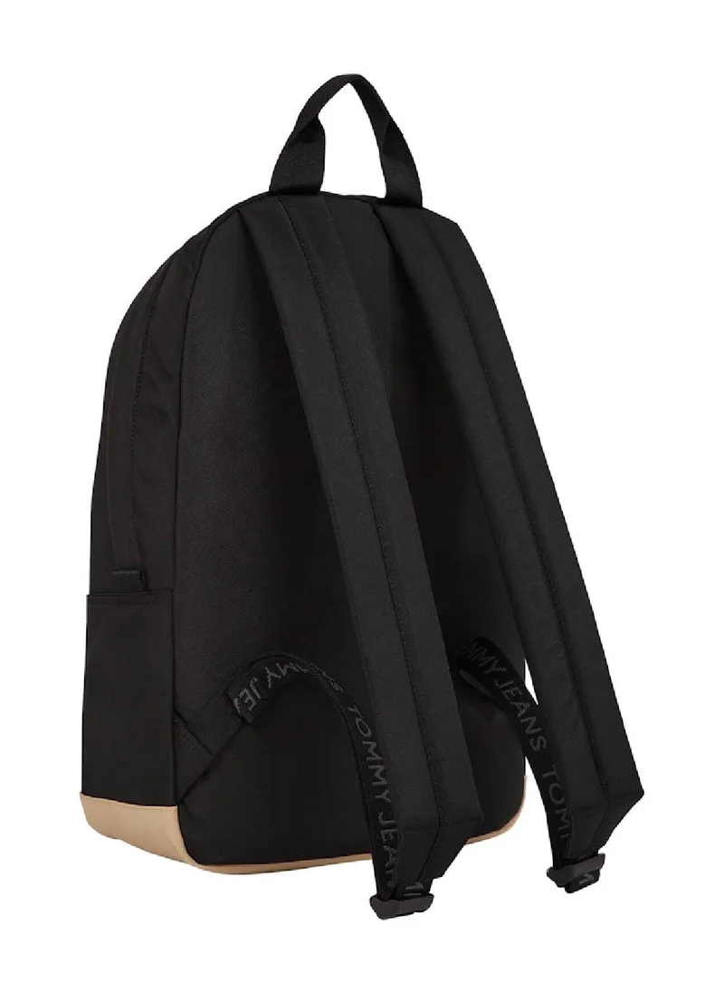 TOMMY JEANS Men's Essential Dome Backpack - Polyester, Black