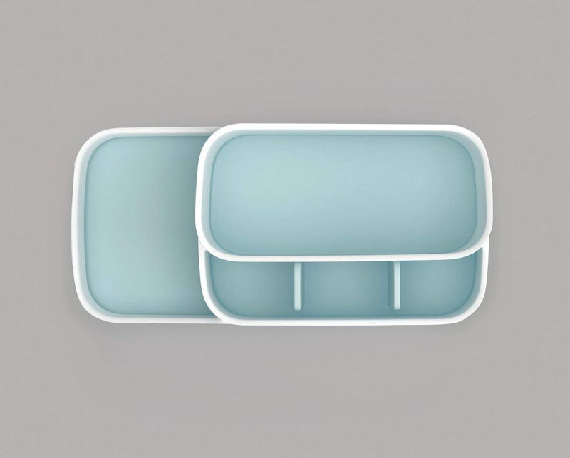 SOPTOOL 5 Compartment Kitchen and Bathroom Storage Holder Store Shelf Soap Cosmetics Toiletry Toothbrush for Wash Basin and Sink Soap Hand Wash Toothbrush Shaving Kit Toiletry Organizer - Image 5