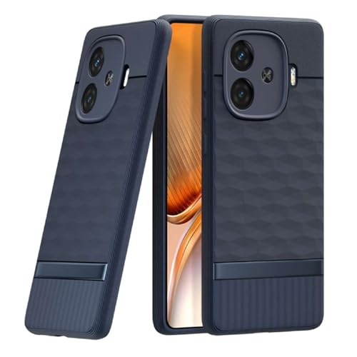 Casotec Shockproof Case for iQOO Neo 10R 5G | Full Camera Protection | TPU Flexible Back Cover for iQOO Neo 10R 5G (Steel Blue) - Image 1