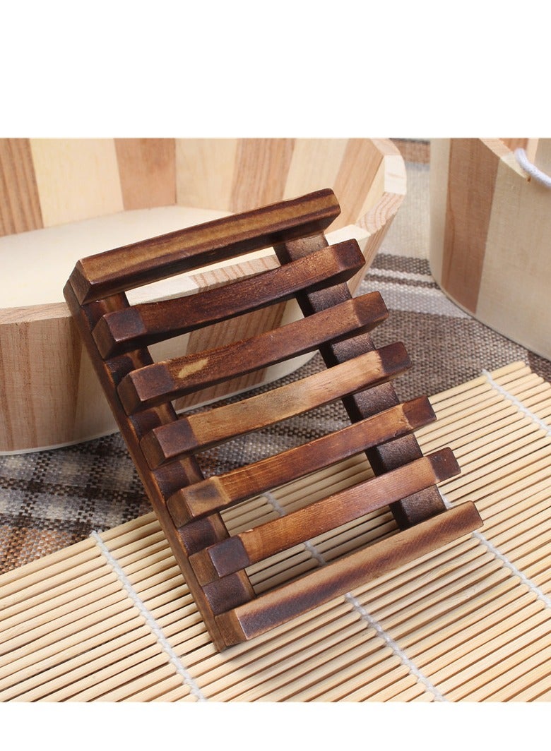 Sustainable Wooden Soap Dish with Self-Draining Design - Stylish Bathroom Accessory for Sustainable Home Decor - Image 3