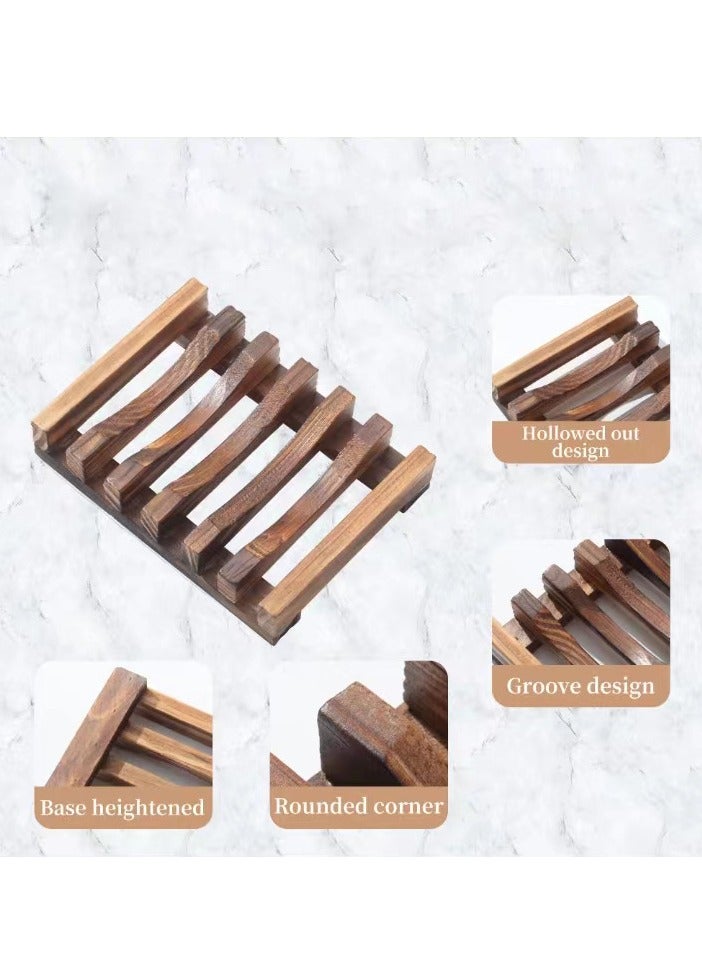 Sustainable Wooden Soap Dish with Self-Draining Design - Stylish Bathroom Accessory for Sustainable Home Decor - Image 5