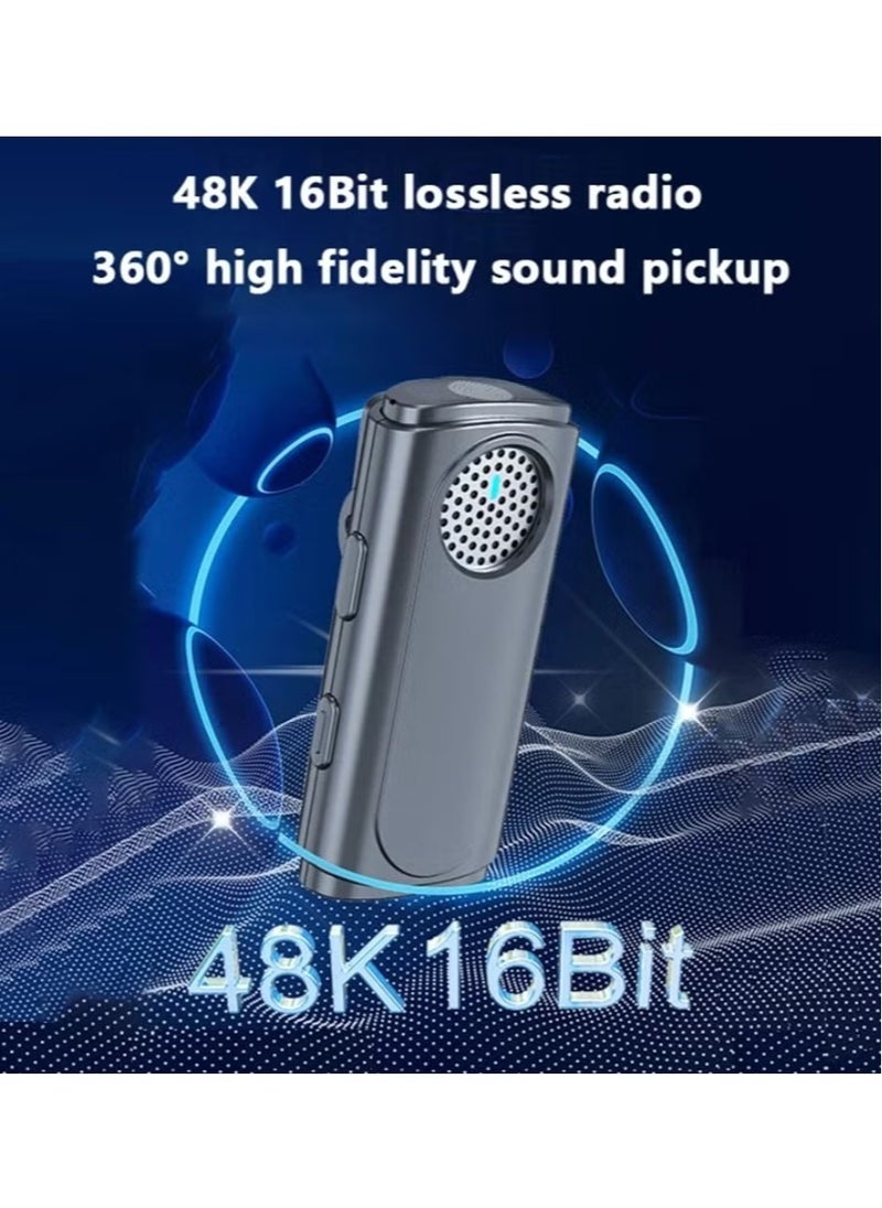 Generic - Mark M1+ Wireless Lavalier Microphone with Charging Case Dual-channel 60m Range 24H Battery Life One Touch Noise Cancellation for iPhone Android Camera Laptop Live Stream Record Interview Vlogs, - Image 1