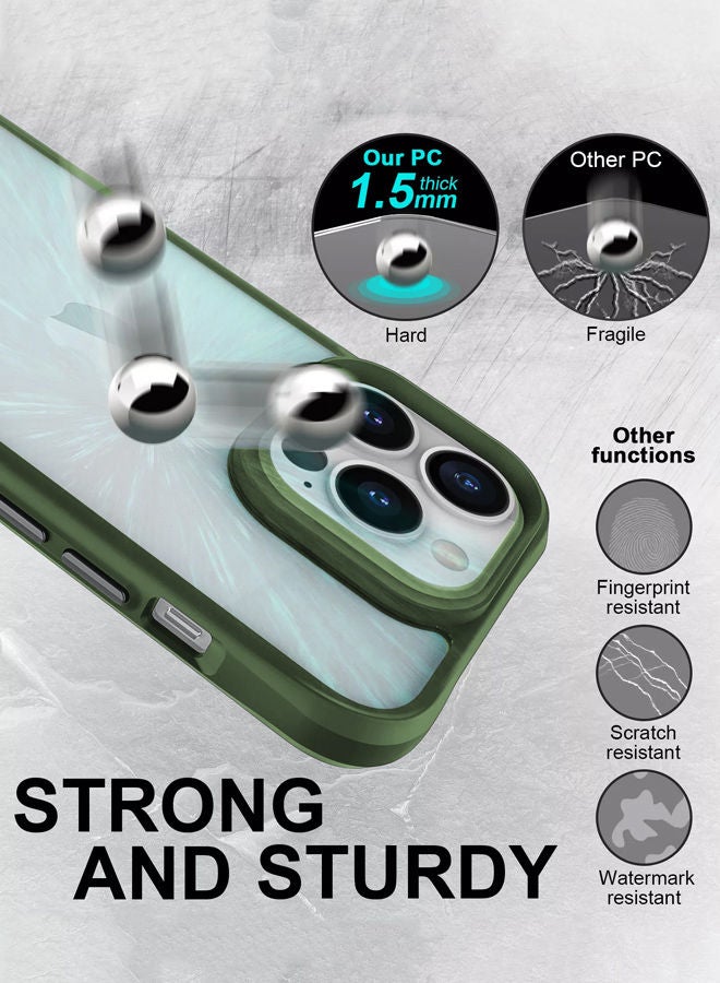 Theodor Protective Hybrid Case Cover For Apple Iphone 13 PRO 6.1 Green - Image 3