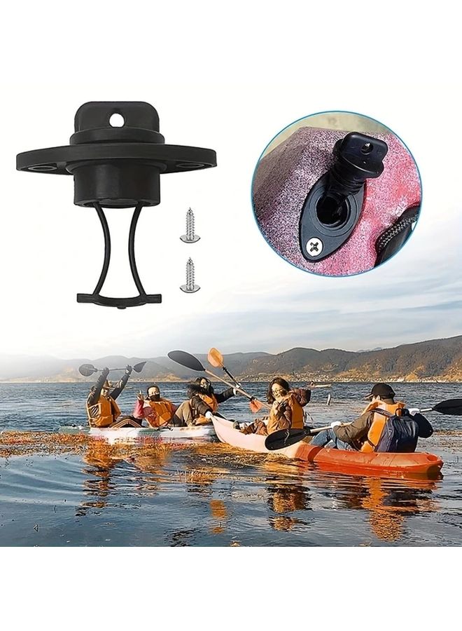 طقم سدادة تصريف عالمي لقوارب الكانو والكاياك مع ٤ مسامير - Image 2