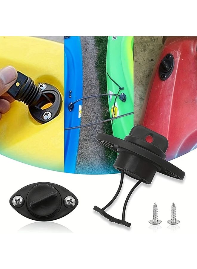 طقم سدادة تصريف عالمي لقوارب الكانو والكاياك مع ٤ مسامير - Image 5